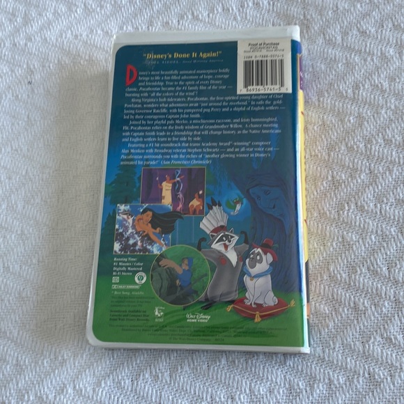 Walt Disney Pocahontas, VHS. - Picture 2 of 4